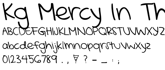 KG Mercy in the Morning font